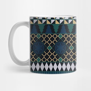 Nordic Sweater - Art Deco - Minimalist Colorful Holidays Mug